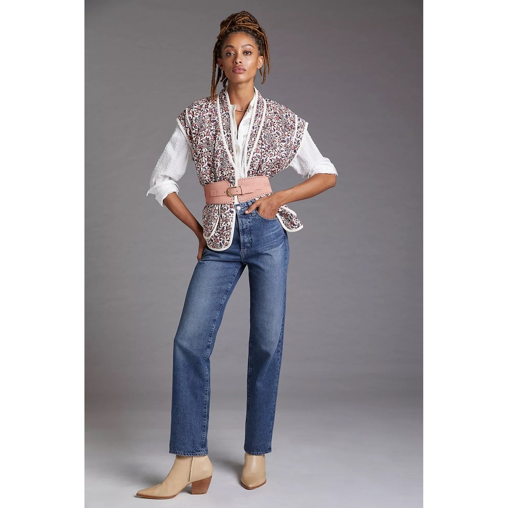 Anthropologie‎ AG The Alexxis Slim Straight High Rise Jeans Size 28R